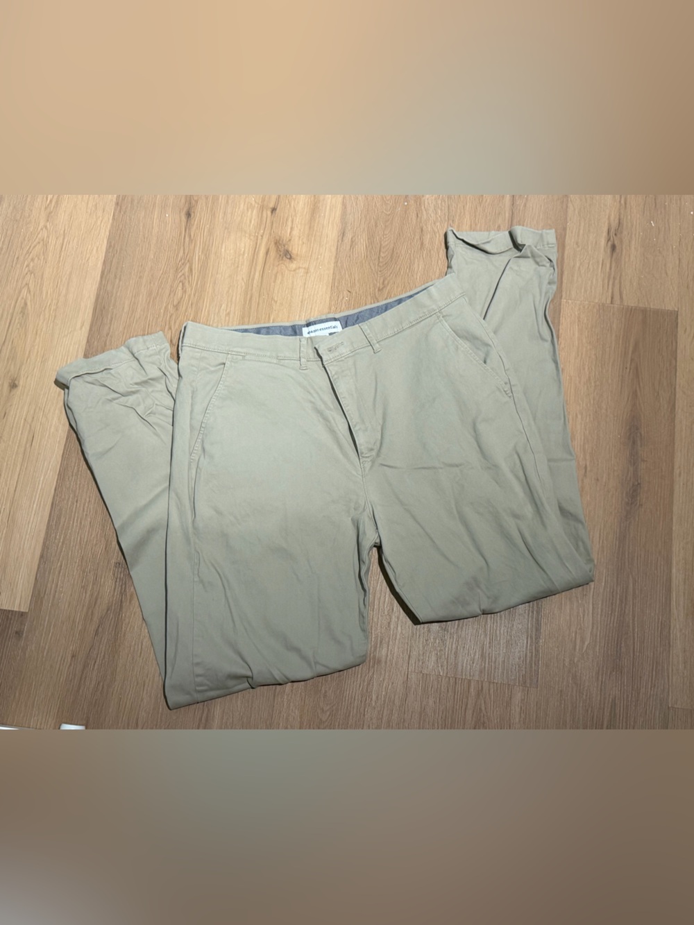 Amazon Essentials Men’s Straight-Fit Chino Pants – 38W x 34L – Khaki